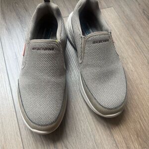 Skechers Tan Loafers Slip-On Comfort Shoes